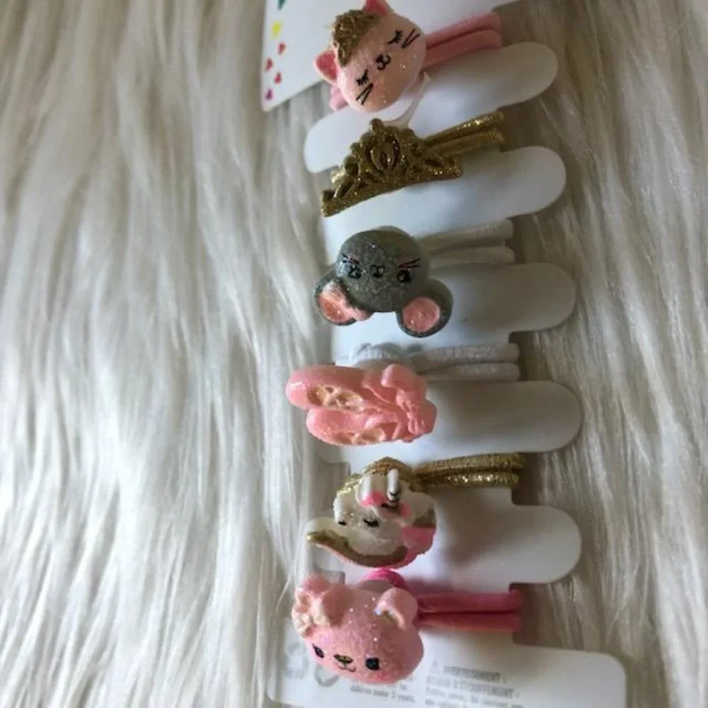 Claire’s Girls Pink Hair Accessories Set